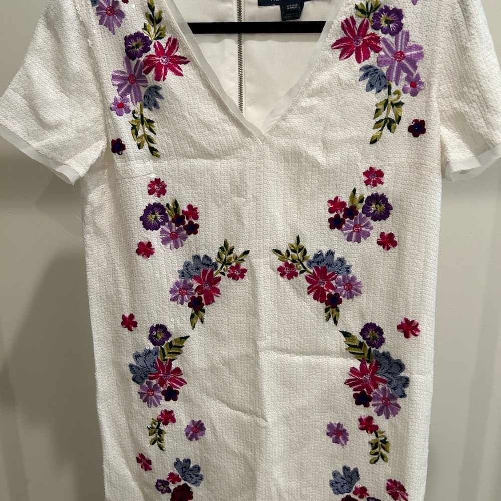 French Connection Sequin and Embroidered dress